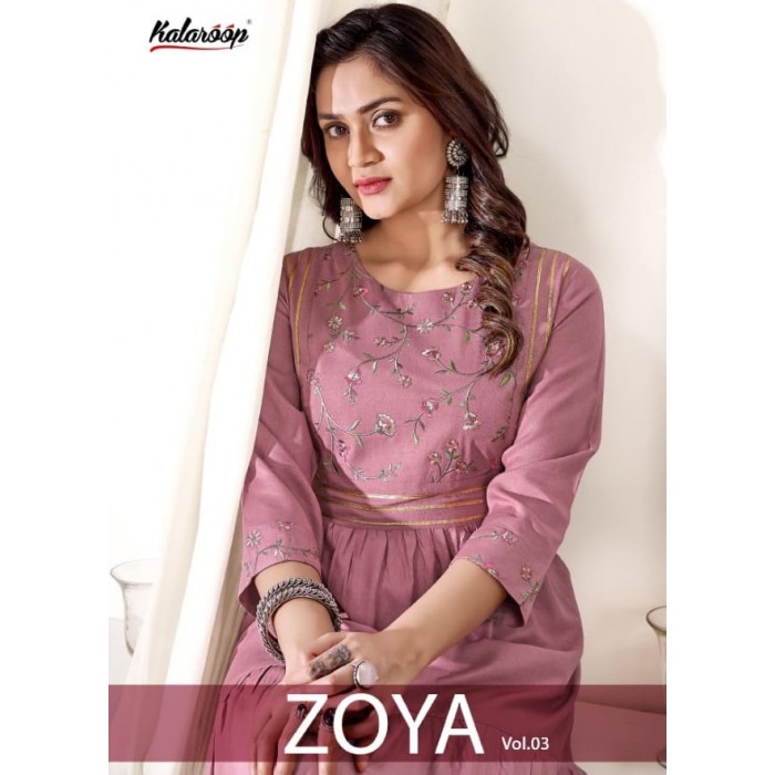 Kalaroop Zoya Vol 3 Heavy Fancy Rayon Gown